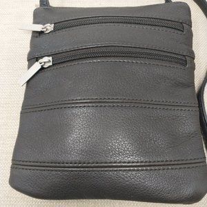 WILSON'S LEATHER BLACK LEATHER CROSSBODY